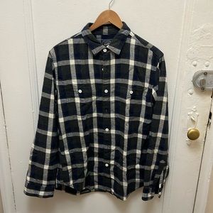 J Crew medium flannel button shirt
